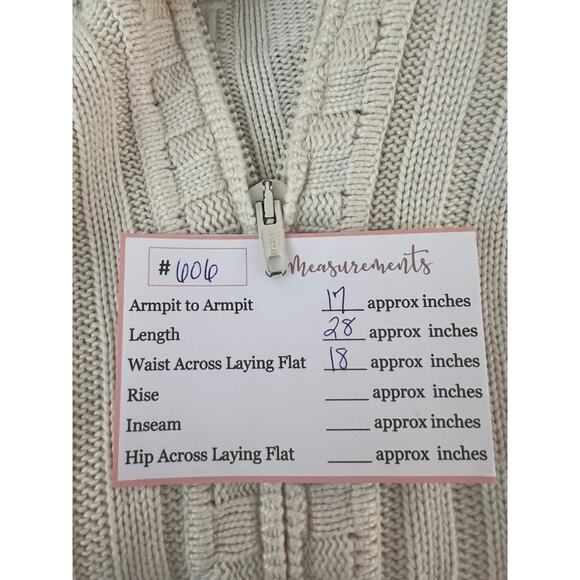 Iceberg Ivory Long Sleeve Zipper Up Silk Blend Sweater Top Made In Italy Size XS - Picture 11 of 11